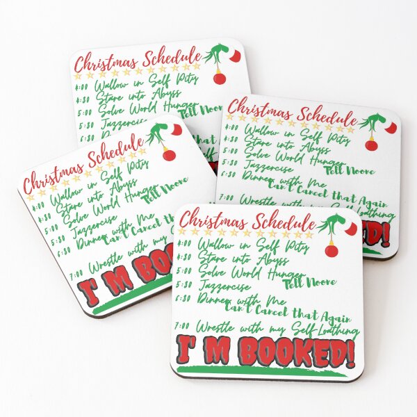 Item preview, Christmas Schedule designed and sold by Vibing-Right.
