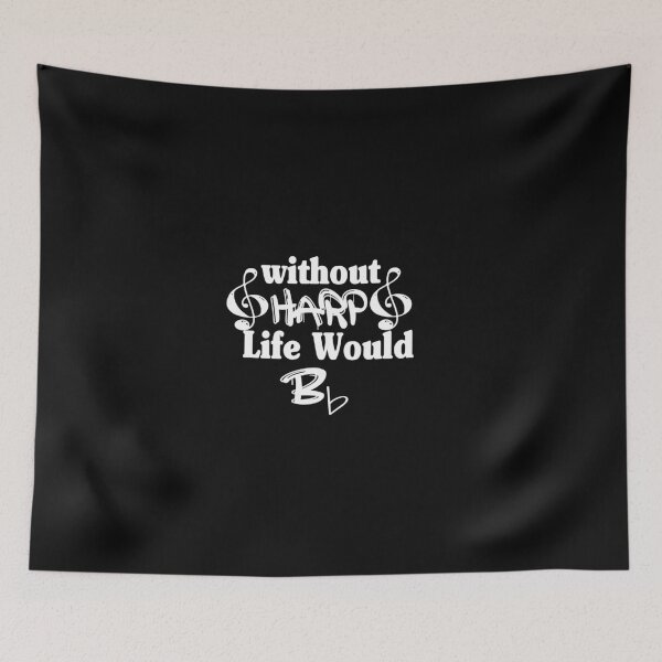 Item preview,  Without Harp Life Would Be Flat  designed and sold by HananDesign13.