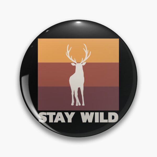 Item preview, Stay Wild Vintage Colors with Deer Silhouette  designed and sold by Christof  Hall.