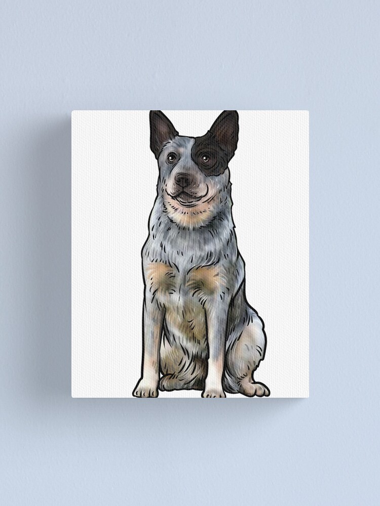 Australian Cattle Dog Blue Heeler Puppy Mounted Print for Sale by Elarex