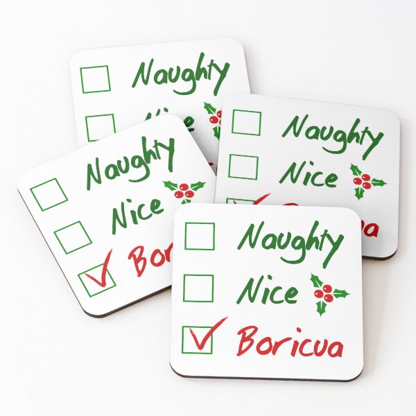 Item preview, Naughty, Nice, Boricua designed and sold by jortan1.