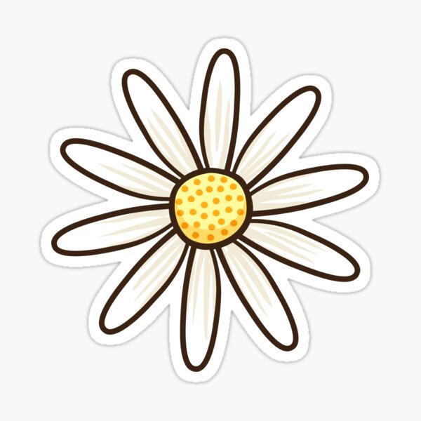 Daisy Flower Sun Catcher Sticker Decal – LaRynn Sticker Co.