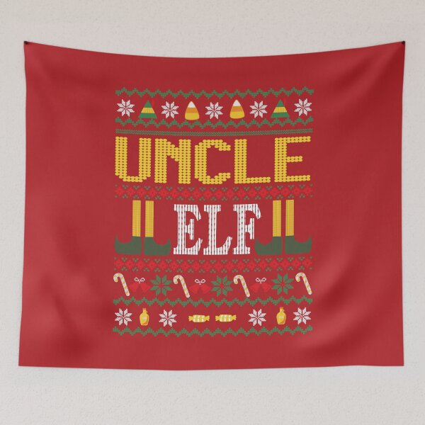 Item preview, Uncle Elf Buddy Movie Ugly Christmas Sweater Red designed and sold by Sunny Collections.