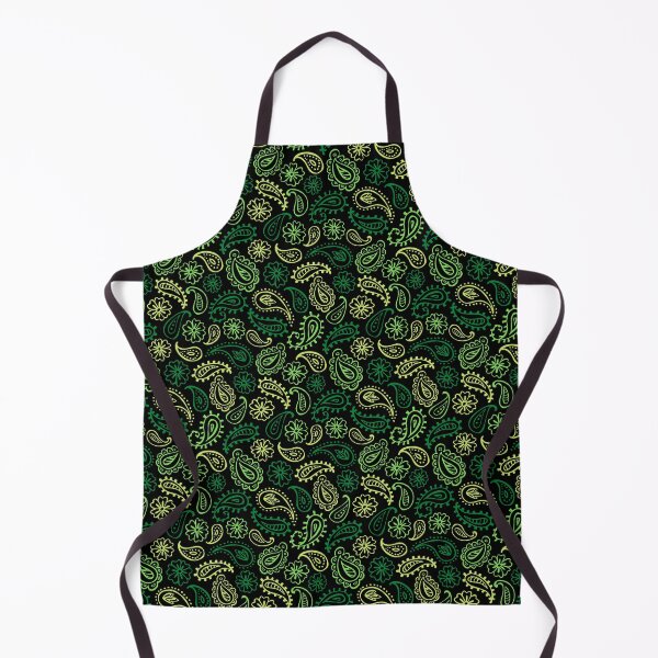 Item preview, BANDANA PATTERN, GREEN ON BLACK designed and sold by thekyngsqueen.