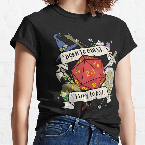 Born To Quest RPG Tee Classic T-Shirt