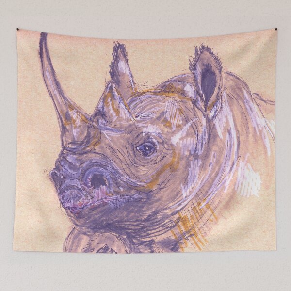 Item preview, White Rhinoceros — Ceratotherium simum designed and sold by Sheila Singhal.