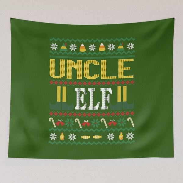 Item preview, Uncle Elf Buddy Movie Ugly Christmas Sweater Green designed and sold by Sunny Collections.