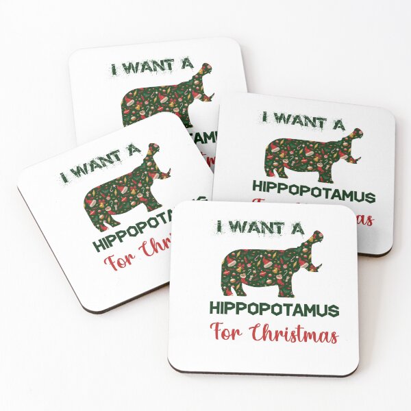 Item preview, I Want A Plaid Hippopotamus for Christmas Sweatshirt | Graphic Xmas Holiday Sweatshirt | Funny Hippo Sweatshirt designed and sold by niceb00y.