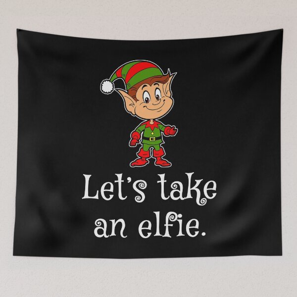 Item preview, Let’s take an elfie, Christmas 2020 designed and sold by Xeuno.