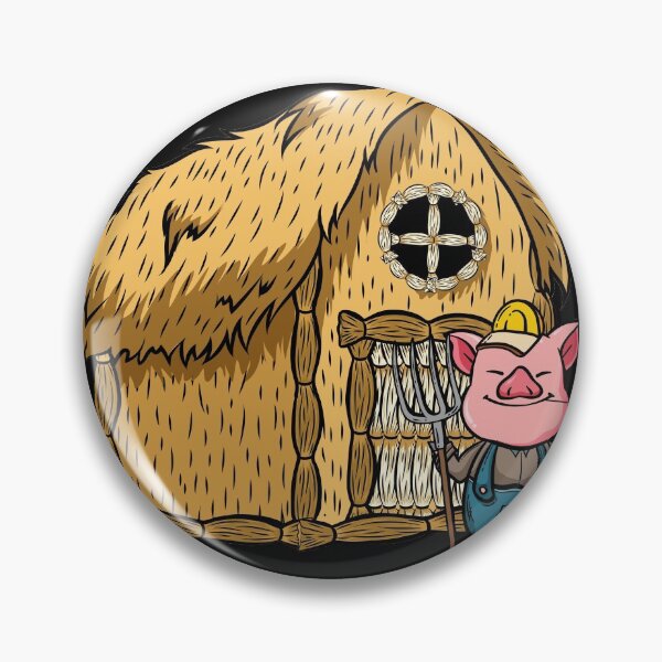 Artikelvorschau, Drei Schweine Strohhaus Faules Halloween Kostüm entworfen und verkauft von Gold Wings Tees.