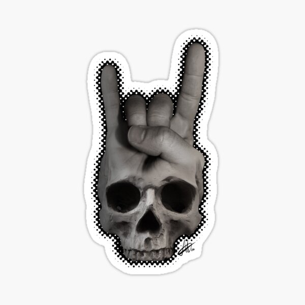 Skull horns Sticker