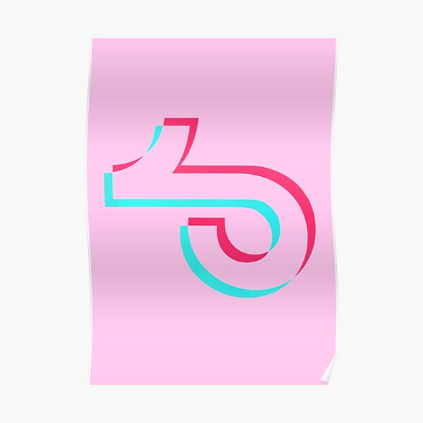 Pink Tiktok Logo Posters Redbubble