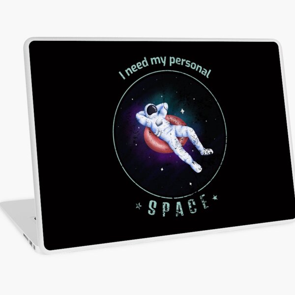 Personal Space Astronaut Tee Laptop Skin
