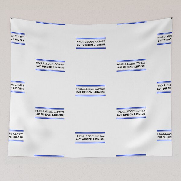 Item preview, Knowledge Comes But Wisdom Lingers designed and sold by retro87tee.
