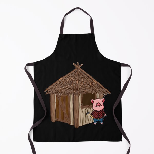 Item preview, Three Pigs Stick House Lazy Halloween Costume designed and sold by Gold Wings Tees.