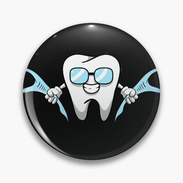 Item preview, Smiling cartoon tooth dental floss Lazy Costume for Dentist  designed and sold by Gold Wings Tees.