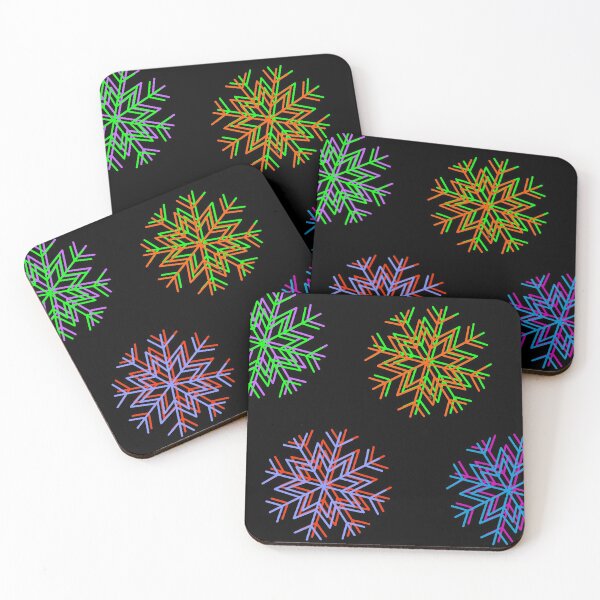 Item preview, Multicolored 3D style snowflakes designed and sold by BV-creas.