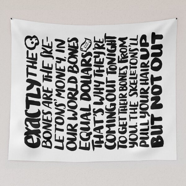 Item preview, The bones are their money (black ink) designed and sold by notmanywords.