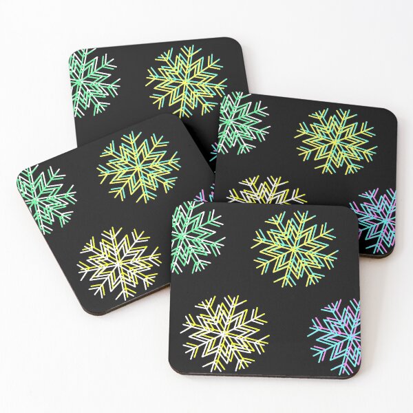 Item preview, 3D style clear multicolored snowflakes designed and sold by BV-creas.