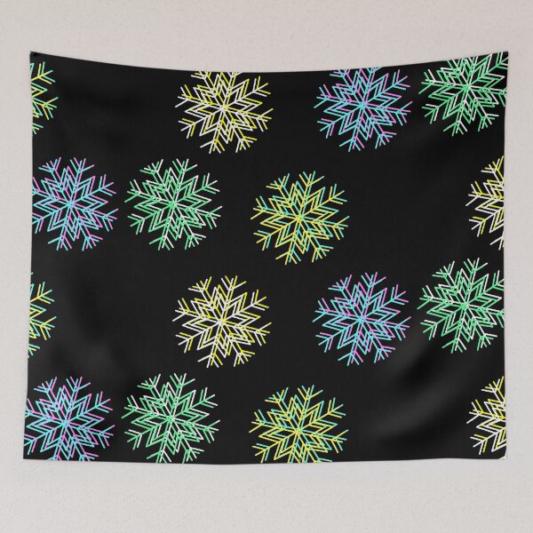 Item preview, 3D style clear multicolored snowflakes designed and sold by BV-creas.
