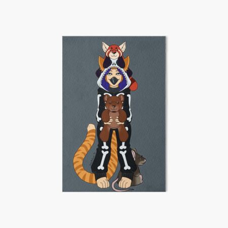 Family of plushes Art Board Print