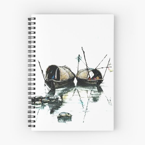Item preview, Two Asian Wooden Boats designed and sold by SherriMans.