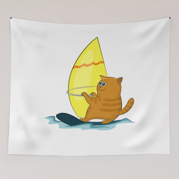 Item preview, Windsurfer Cat Funny  designed and sold by Dodgefashion.