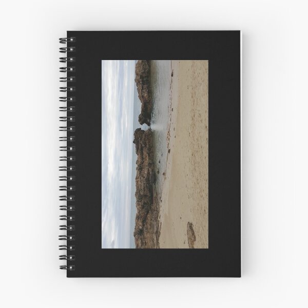 Item preview, Un momento de la mañana en el que el mar está en calma y en paz sin olas visibles cerca de dos grandes rocas. designed and sold by AnnaBBS.