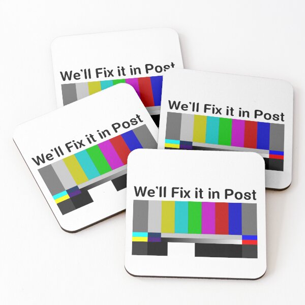 Item preview, SMPTE Standard Definition Television Color Bars We'll Fix it in Post slim fit designed and sold by Mr Wolf.