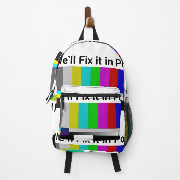 Item preview, SMPTE Standard Definition Television Color Bars We'll Fix it in Post slim fit designed and sold by Mr Wolf.
