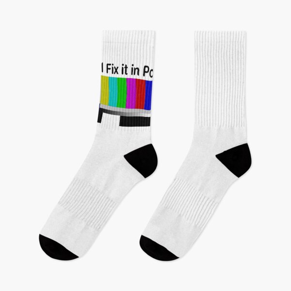 Item preview, SMPTE Standard Definition Television Color Bars We'll Fix it in Post slim fit designed and sold by Mr Wolf.