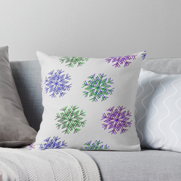 Item preview, 3D style clear multicolored snowflakes designed and sold by BV-creas.