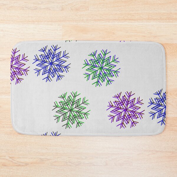 Item preview, 3D style clear multicolored snowflakes designed and sold by BV-creas.