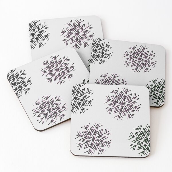 Item preview, Multicolored 3D style snowflakes designed and sold by BV-creas.