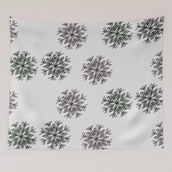 Item preview, Multicolored 3D style snowflakes designed and sold by BV-creas.