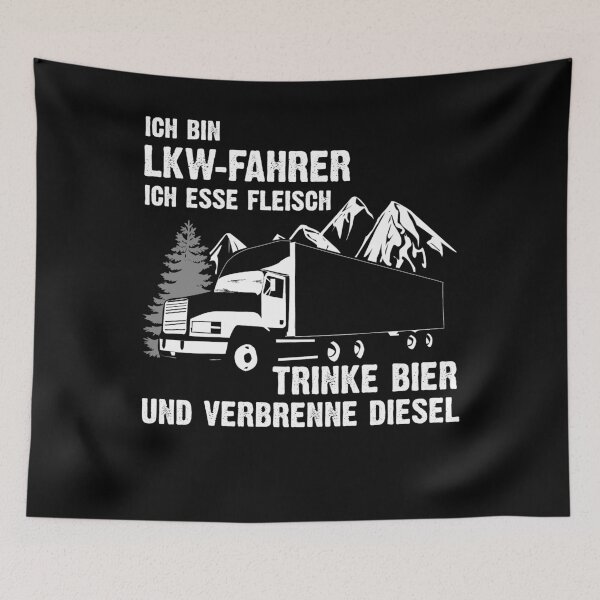 Item preview, Truck Driver Eat Meat Drink Beer Burn Diesel designed and sold by PlatonisDesign.