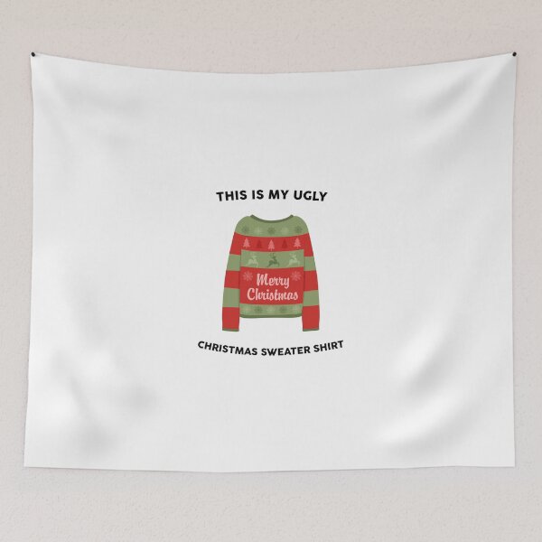 Item preview, THIS IS MY UGLY CHRISTMAS SWEATER designed and sold by GoldenDov.