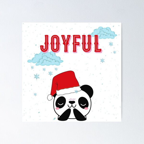 Aperçu de l'œuvre Joyeux Santa Panda créée et vendue par ChloeDesigns00.