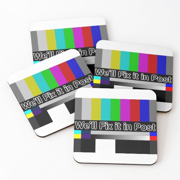 Item preview, SMPTE Standard Definition Television Color Bars We'll Fix it in Post slim fit designed and sold by Mr Wolf.