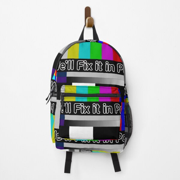 Item preview, SMPTE Standard Definition Television Color Bars We'll Fix it in Post slim fit designed and sold by Mr Wolf.