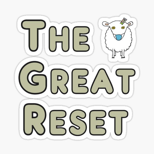 Item preview, The Great Reset Sheep designed and sold by Mark-Ewbie.