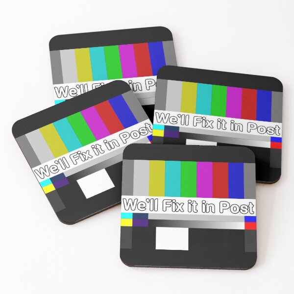 Item preview, SMPTE Standard Definition Television Color Bars We'll Fix it in Post slim fit designed and sold by Mr Wolf.