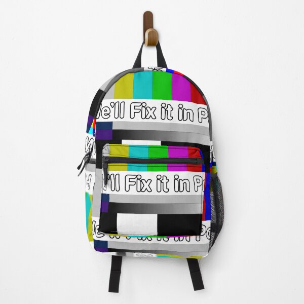 Item preview, SMPTE Standard Definition Television Color Bars We'll Fix it in Post slim fit designed and sold by Mr Wolf.