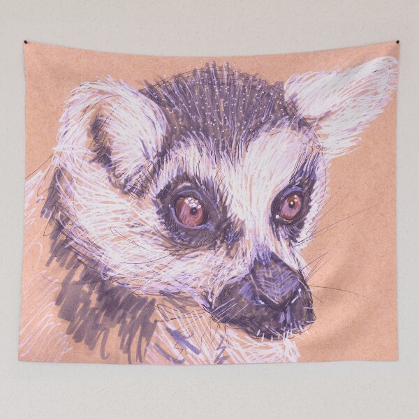 Item preview, Ring-Tailed Lemur — Lemur catta designed and sold by Sheila Singhal.