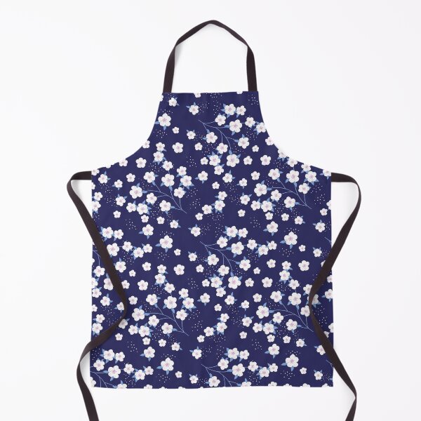 Item preview, Sweet summer blossoms dark blue designed and sold by Katbydesign.