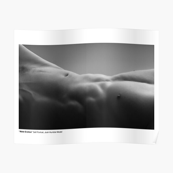 Male Nude, Self Portrait by Josh Humble Model Poster