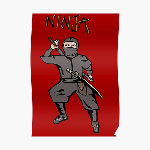 Ninja Assassin Posters Redbubble - ninja sword battle roblox