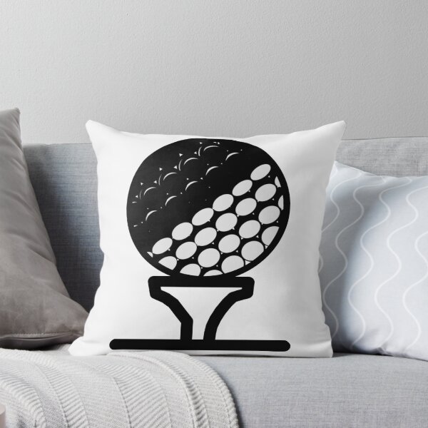 Item preview, GOLF BALL AND TEE IN BLACK designed and sold by Graykat.