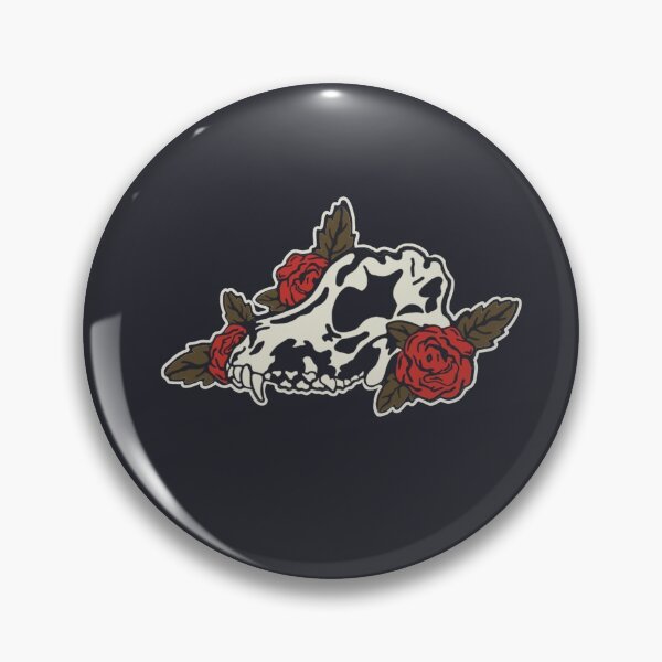 Item preview, Wolf and Dog Skull with Roses  designed and sold by Natasha Greene.
