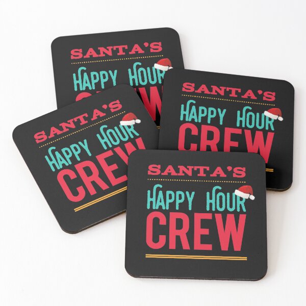 Item preview, Santa's Happy Hour Crew with Hat designed and sold by Five O'clock Shirts.